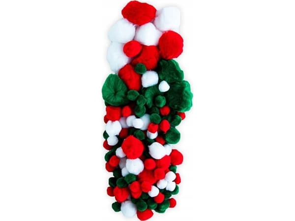 akrylpom poms julmix (100 st)