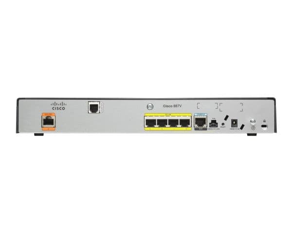 Cisco C886, Nopea Ethernet, DSL WAN, Musta
