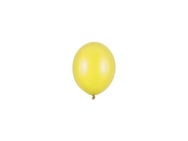 Gula ballonger, 100 st, metalliska 5"