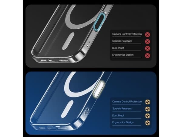 Tech-Protect Flexair Hybrid CC Magsafe etui til iPhone 16 - klar