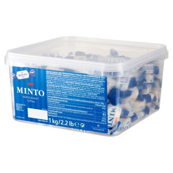 Toms Minto Peppermint Toffée 1 kg i plastburk