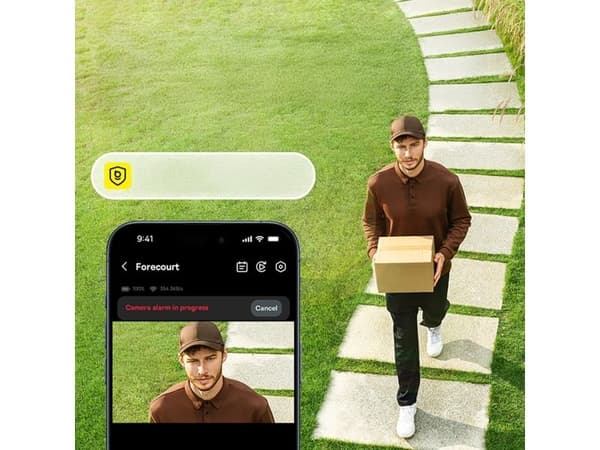 Baseus Security S1 Lite 2K utendørs sikkerhetskamera solhvit IP67 (S0003300)
