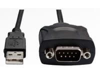 Fujitsu USB - RS-232, Musta, USB A-tyyppi, DB-9, Uros, Uros