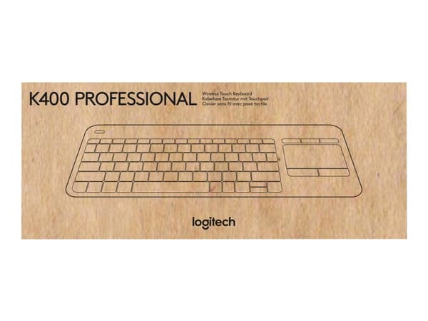 Logitech Wireless Touch Keyboard K400 Plus - Tastatur - trådløs - 2.4 GHz - Engelsk