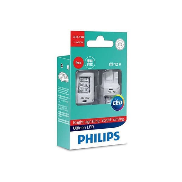 Philips Ultinon LED W21/5W Canbus 2 kpl. Punainen