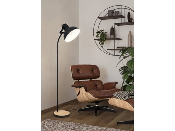 EGLO LUBENHAM gulvlampe E27 H1600 sort