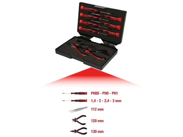 KS Tools 500.7180, 400 g, 10 verktøy