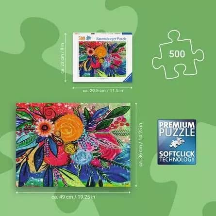 Ravensburger 12001846, 500 styck, Liggande, 12 År