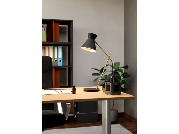 EGLO AMEZAGA bordlampe E27 H570 sort/guld