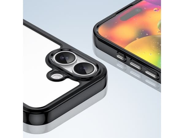 Outer Space iPhone 17-skal - svart transparent