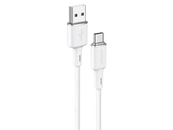 USB-kabel Acefast USB-A til USB-C 1,2 m hvit