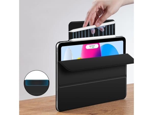 Tablettfodral 4kom.pl SmartCase Magnetic iPad 10,9" 2022 / 11" 2025 Sort
