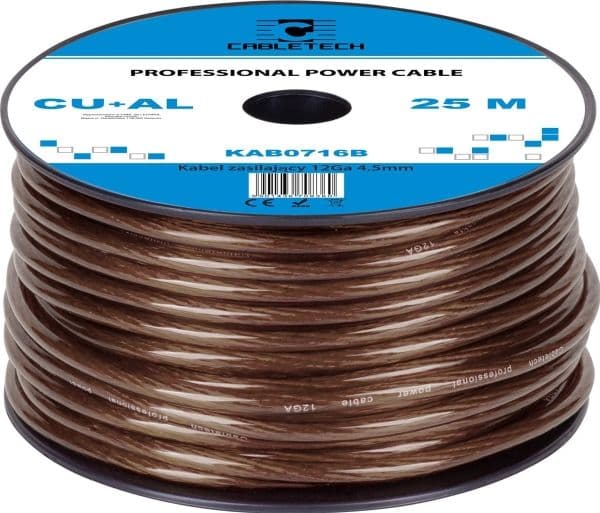 Cabletech auton kaapeli 12Ga OD4.5mm CU+AL 25m 25m
