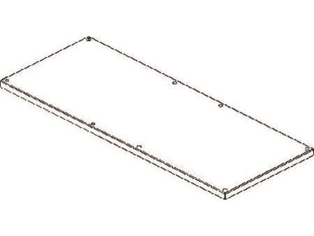 CUBIC Dæksel, 2 x 5 modul, 374 x 950 mm BxH
