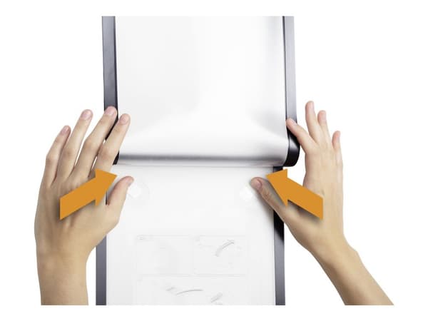 DURABLE WALLPAPER - Displayramme - veggmonterbar, overflatemontert - for A3 - magnetisk - svart