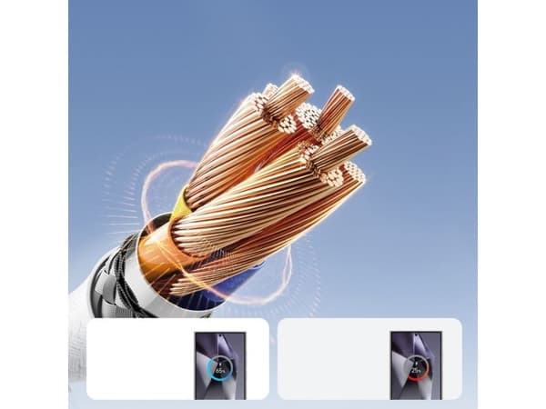 Kabel Joyroom S-A28 Flash Series 3A USB-A til USB-C 1 m hvit