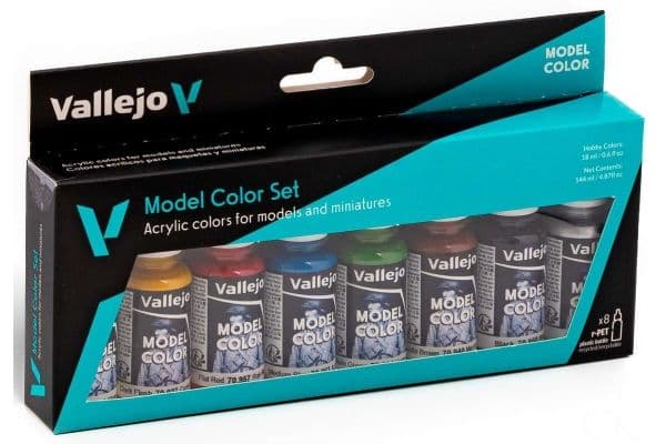 Vallejo 70.260 Model Color-sett - Wargames Basics (8 x 18 ml)