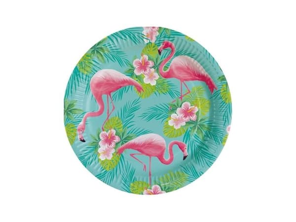 Flamingo-lautaset, 23 cm