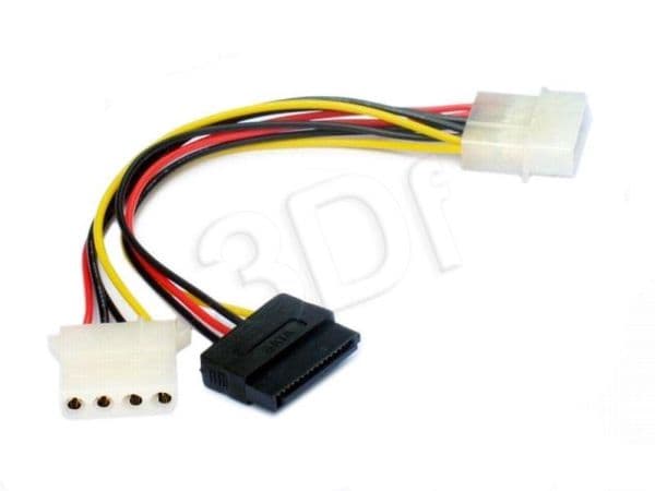 Gembird CC-SATA-PSY2 - Strømadapter - 4-pin intern strøm, SATA-strøm til 4-pin intern strøm (hann) - 13.5 cm