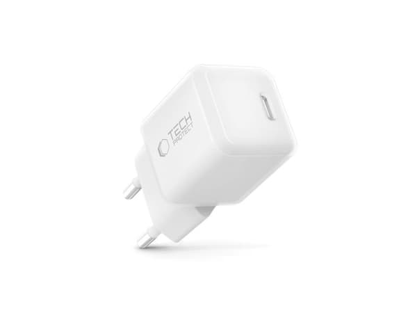 Tech-Protect NCM25 1-port nettlader PD 25W hvit
