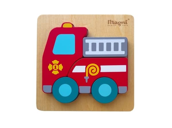 Magni brannbil puslespill / fire truck puzzle