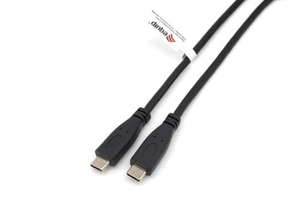 Equip 128887, 2 m, USB C, USB C, USB 2.0, 480 Mbit/s, Sort