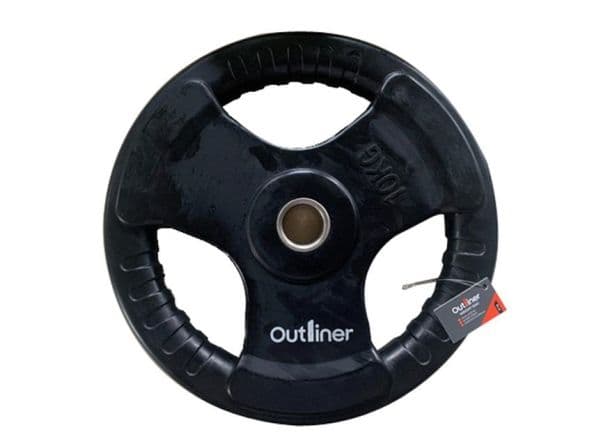 RUBBER PLATE WITH HANDLE CUT 10KG