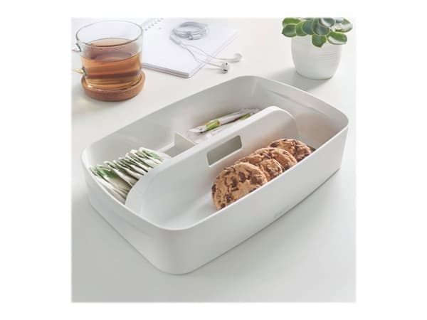 Leitz MyBox - Lagringsboxfack - 3 utrymmen - vit