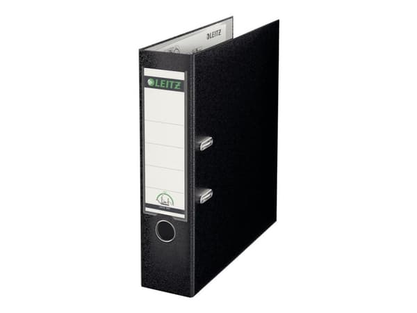 Brevordner Leitz 180° PP A4 80mm sort - (10 stk.)