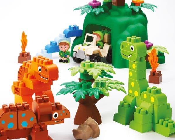 ECOIFFIER Dinoland med fordon & figurer
