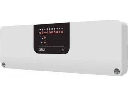 Tech Controls TECH Controller vit L-10 monteringsskena för styrning av termostatventiler (10 sektioner)