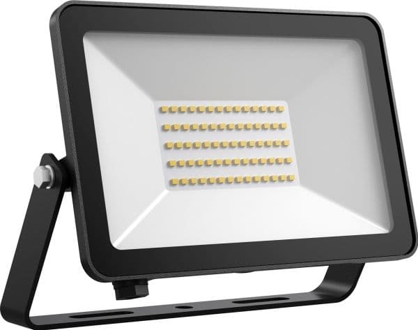 FOX FLOODLIGHT 50W 5925LM 4000K SORT inkl. 0,5m. kabel