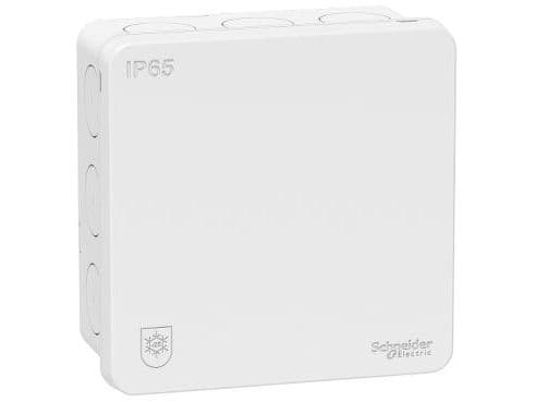 Mureva förgreningsdosa vit, IP65, 87 x 87 x 42 mm