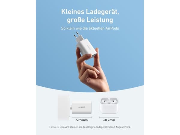 Anker B2679G21, Innendørs, AC, 1,8 m, Hvit
