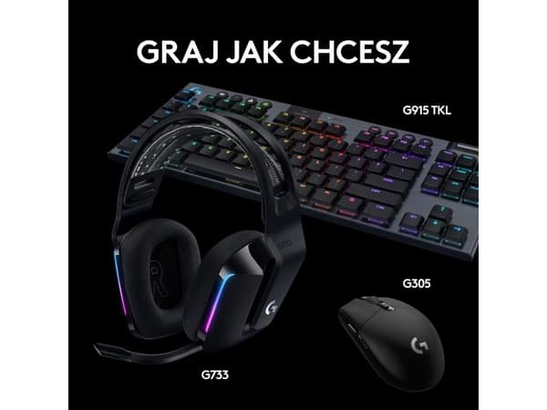Logitech G213 Prodigy Keyboard (920-008093) + G733 Lightspeed sort (981-000864)