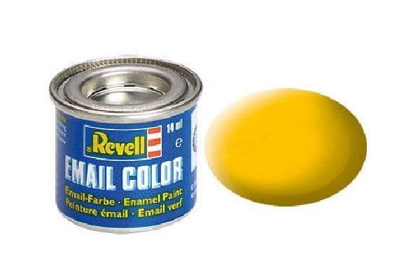 Emaljfärg 14 ml gul matt