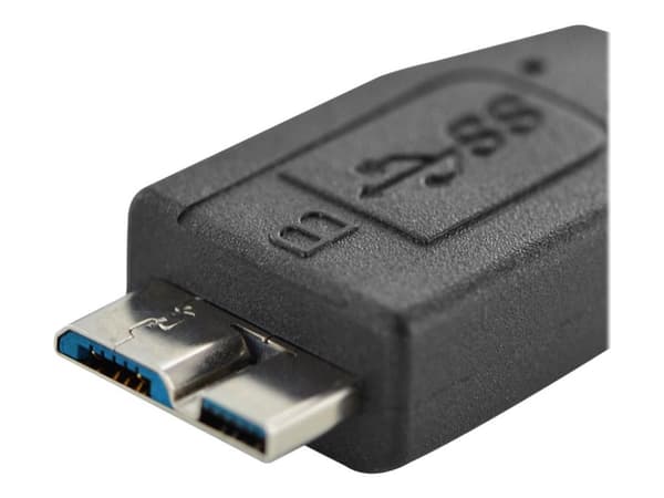 ASSMANN - USB-kabel - Micro-USB typ B (hane) till USB-C (hane) - 1 m - formpressad - svart