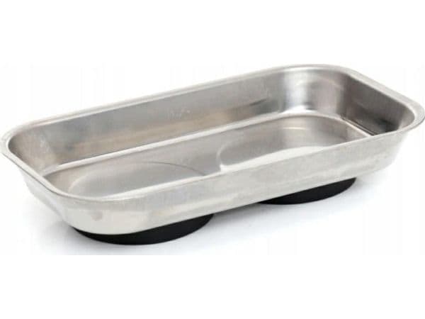 Rektangulär magnetisk skål i silver /SILVER