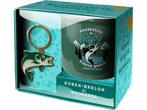 MRS. DRAGON hobbyfisk-mugg + nyckelringset