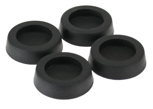 InLine Gummifötter för PC-fodral - svart