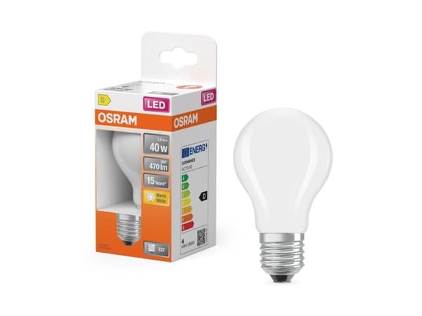 Osram 4099854466335, 3,4 W, 40 W, E27, 470 lm, 15000 timer, Varm hvit