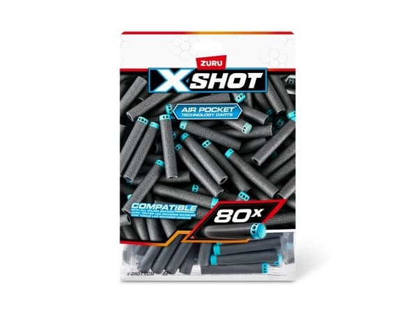 X-Shot Excel 80PK Refill Darts Foilbag