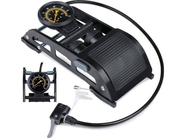 Dunlop pump, nål, 2 slangar med manometer