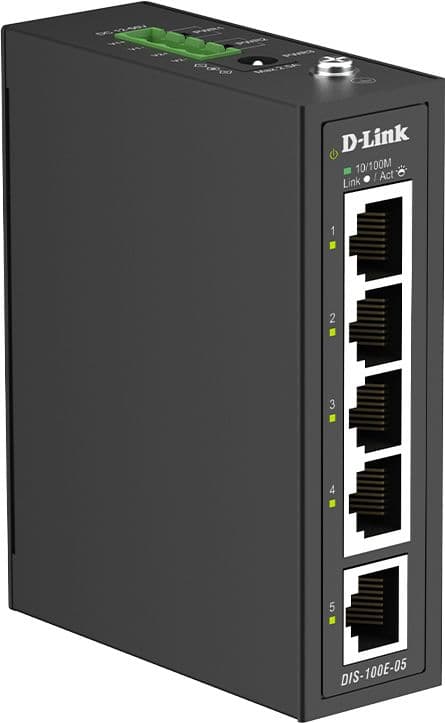 D-Link DIS-100E-05, Hallitsematon, Fast Ethernet (10/100), DIN rail