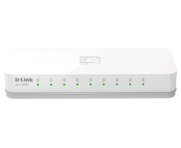 D-Link DES 1008C - Switch - ohanterad - 8 x 10/100