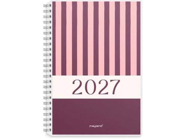 A5 veckokalender tvärformat med 4 illustrationer 2027
