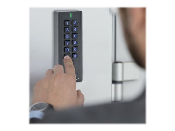 Qoltec HYPERION - Dörrlås - kombination, nyckelkort, nyckelbricka - knappsats