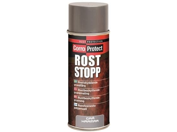 Rust stop grundmaling - Grå - Spray - 400 ml.