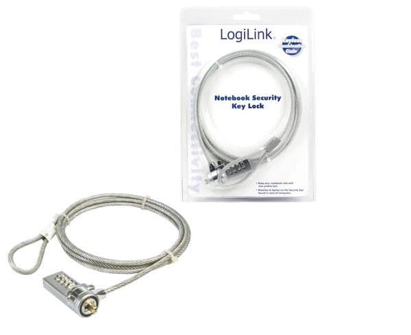 LogiLink Notebook Security Lock w/ Combination, 1,5 m