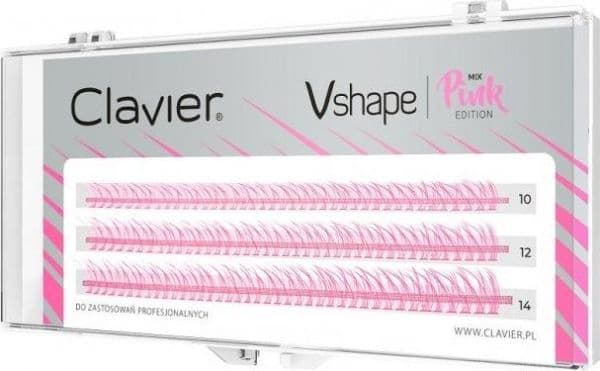 CLAVIER V-formede øjenvippestrimler Pink